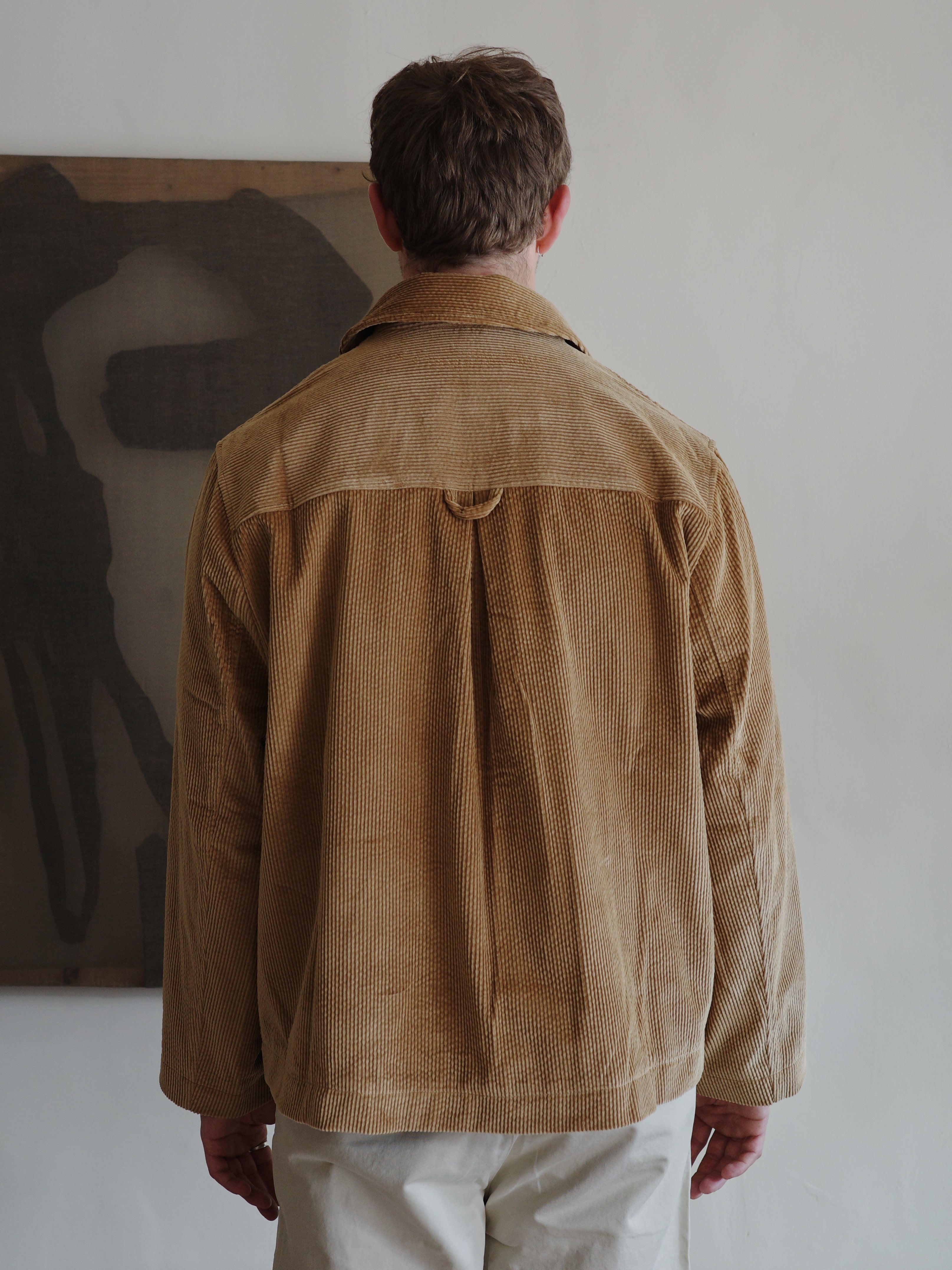 Cawley Sandy Jacket 8-Wale Corduroy - Tan