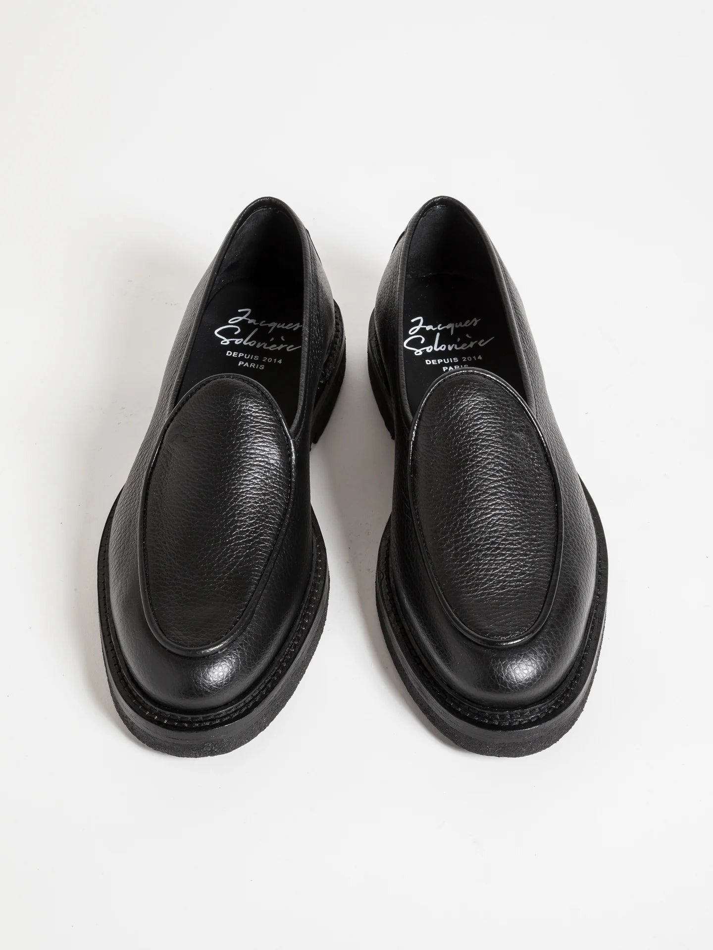 Jacques Solovière Alexis Grained Leather - Black