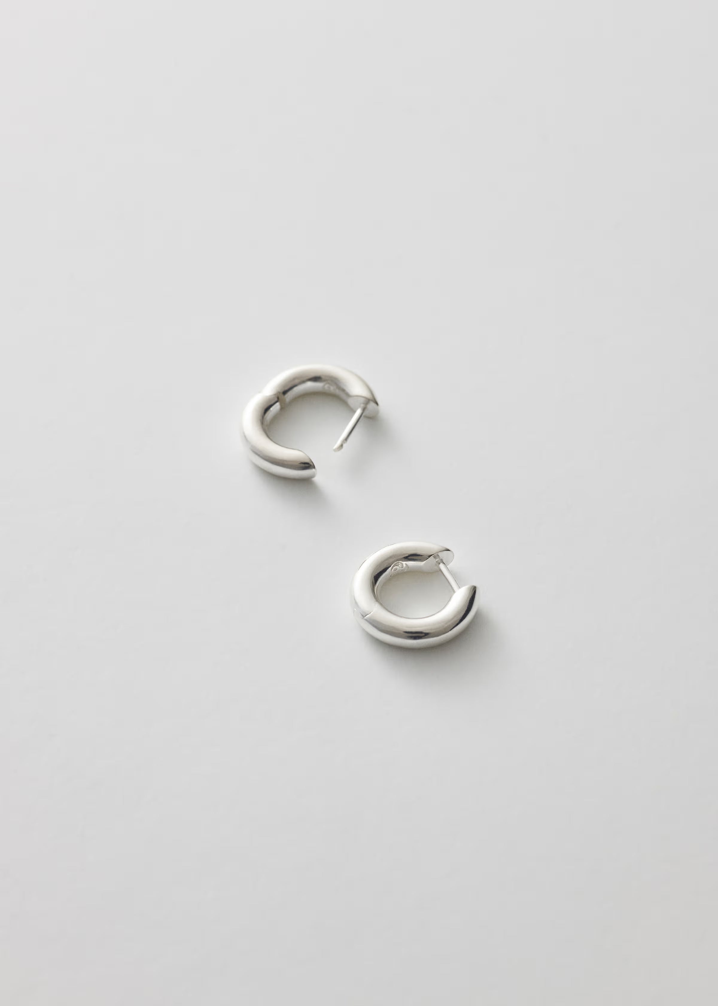 All Blues Almost Earring Small - Polished Silver