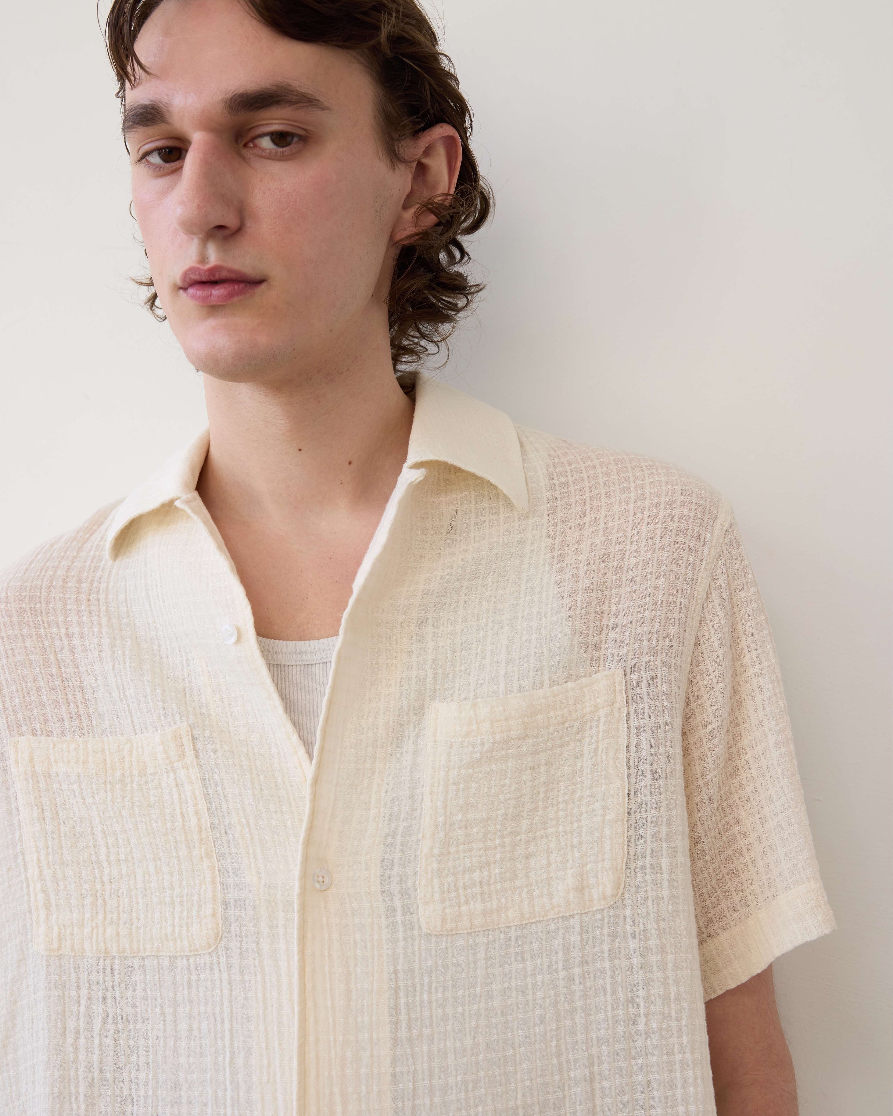 Carter Young Luis Shirt - Cream Check
