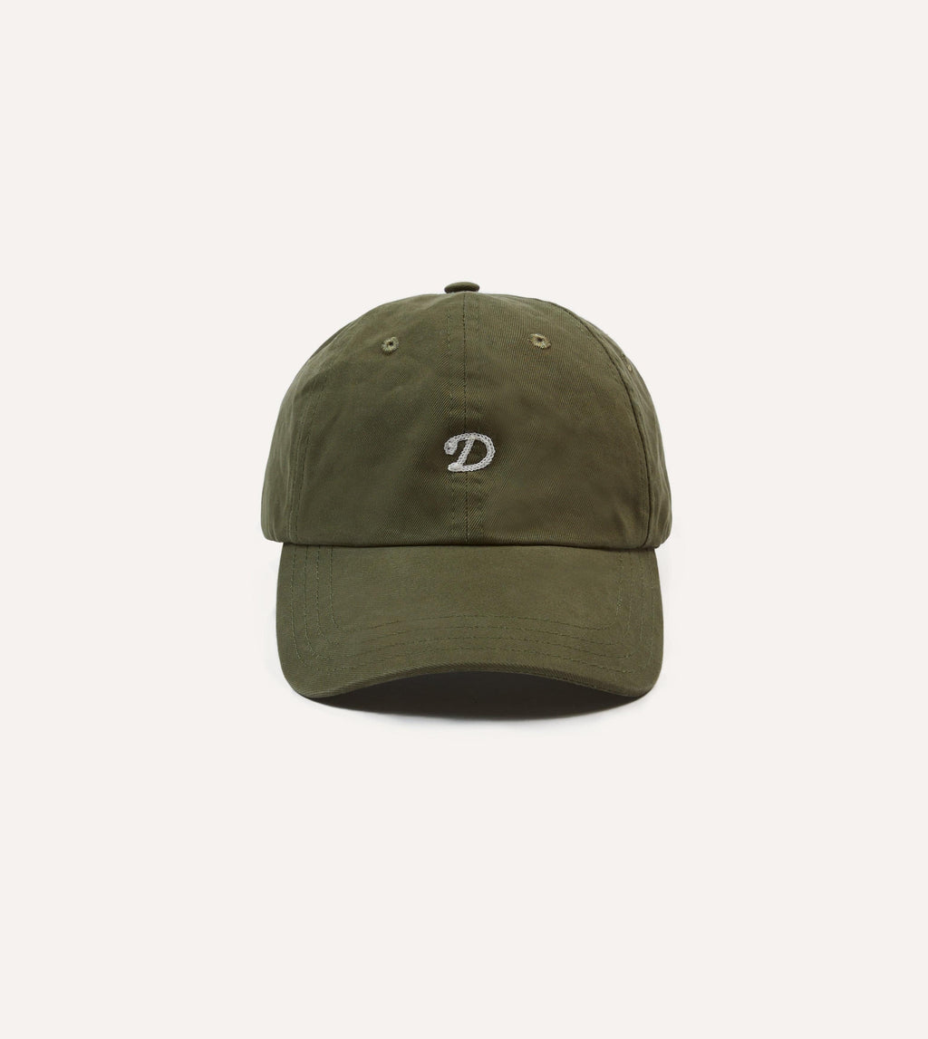 Drake's Chainstitched "D" Cap - Green