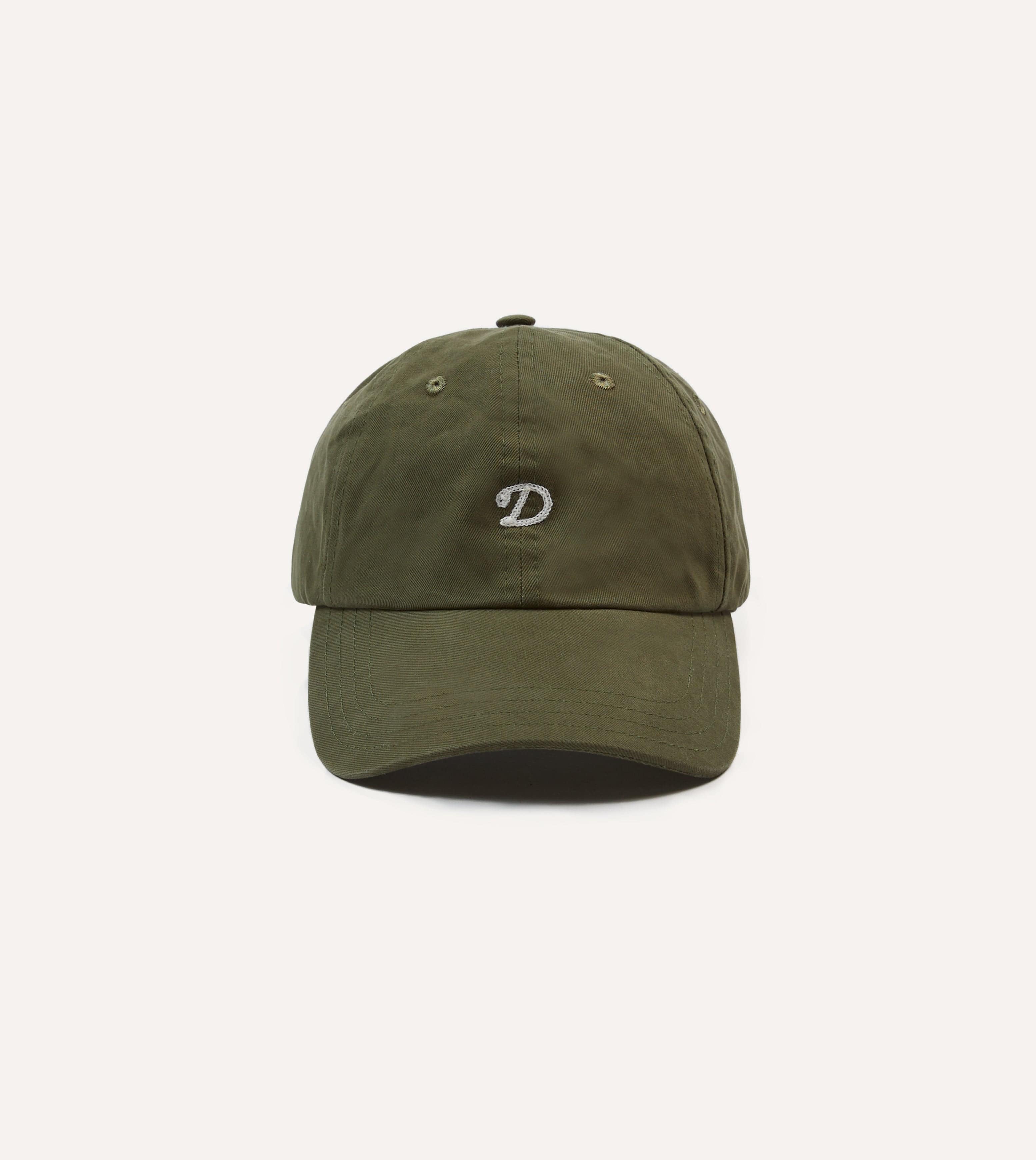 Drake's Chainstitched "D" Cap - Green