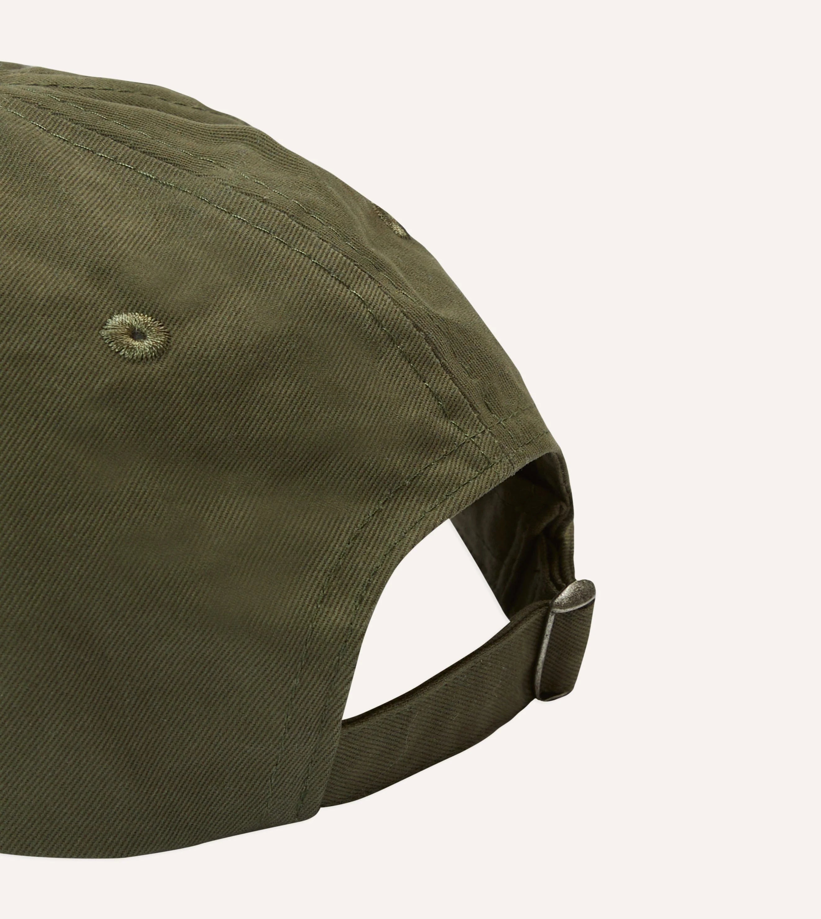 Drake's Chainstitched "D" Cap - Green