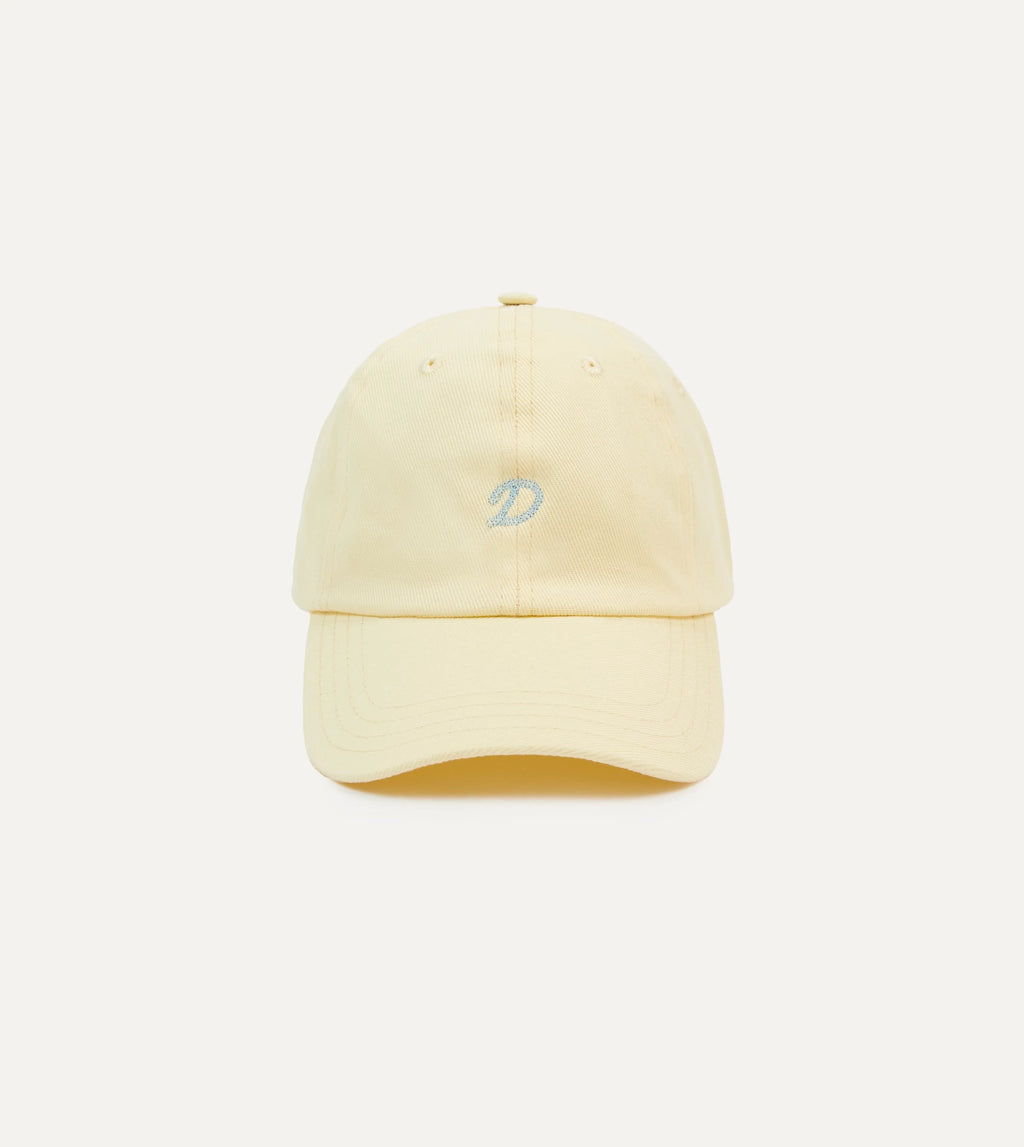 Drake's Chainstitched "D" Cap - Pale Yellow