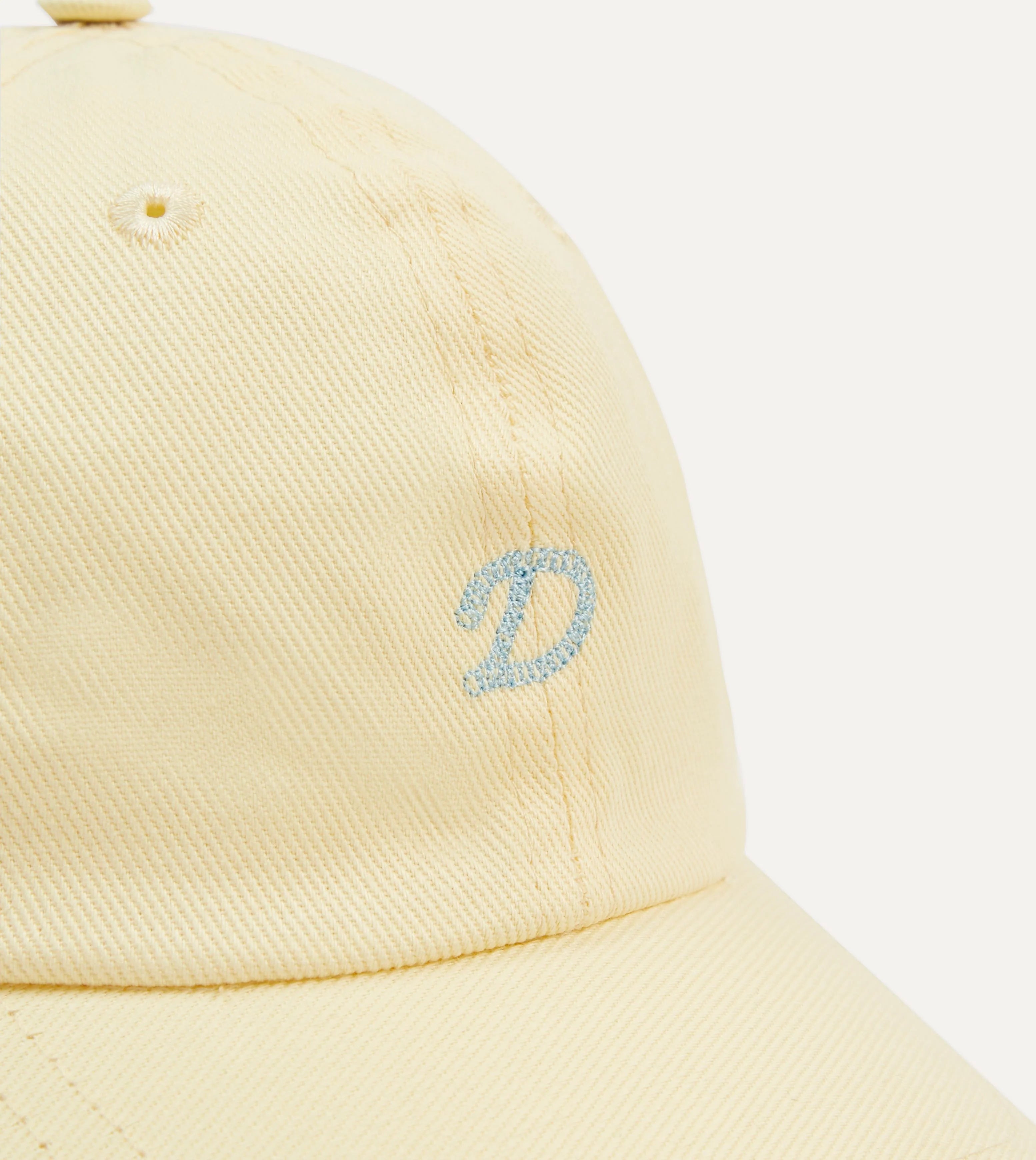 Drake's Chainstitched "D" Cap - Pale Yellow