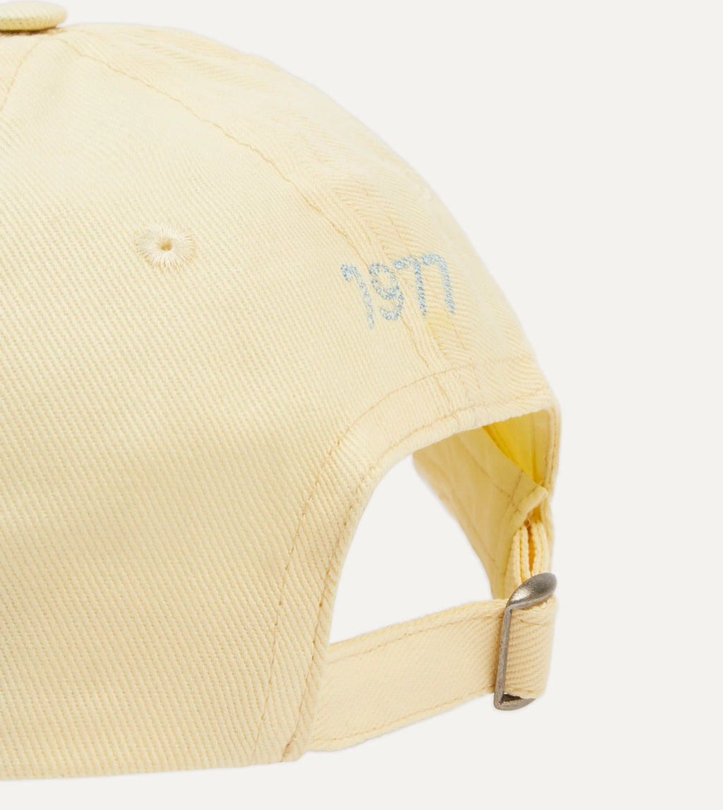 Drake's Chainstitched "D" Cap - Pale Yellow
