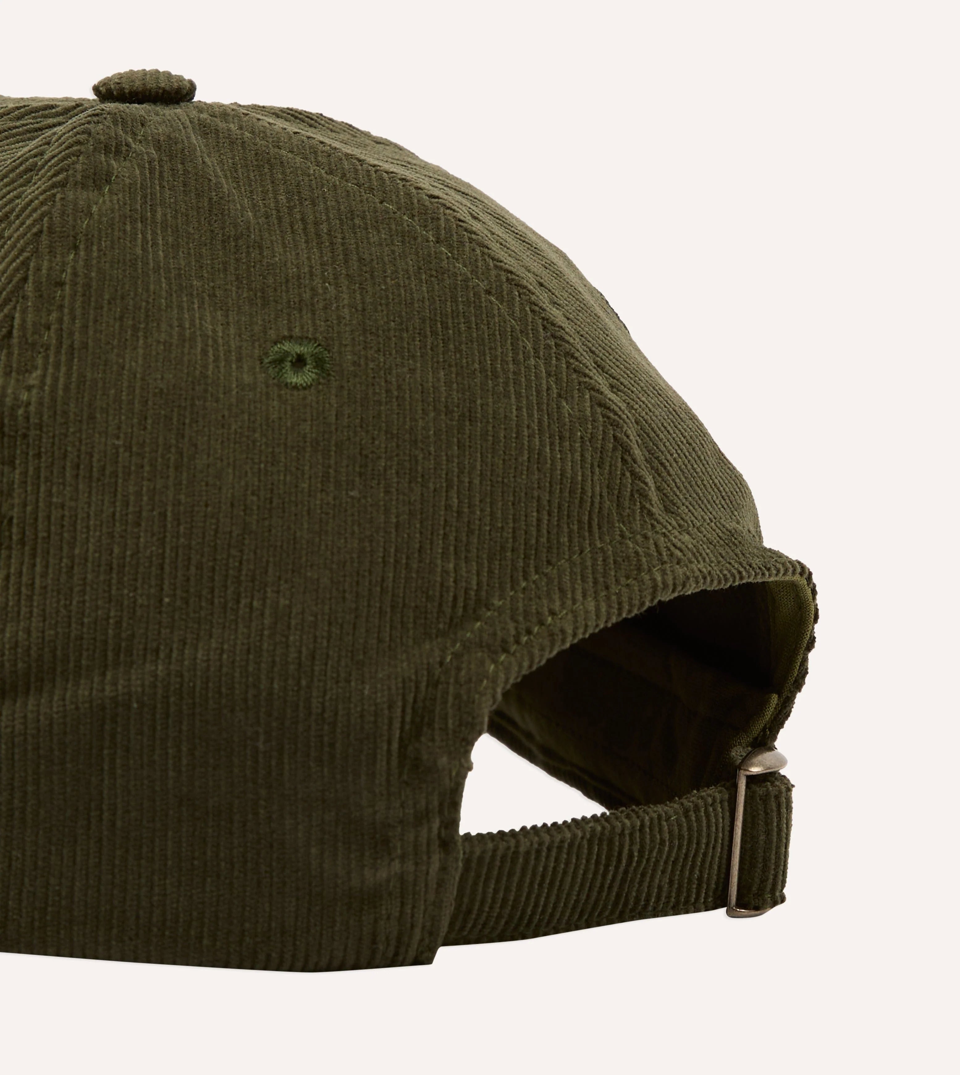 Drake's Blackthorn Needlecord Cap - Olive