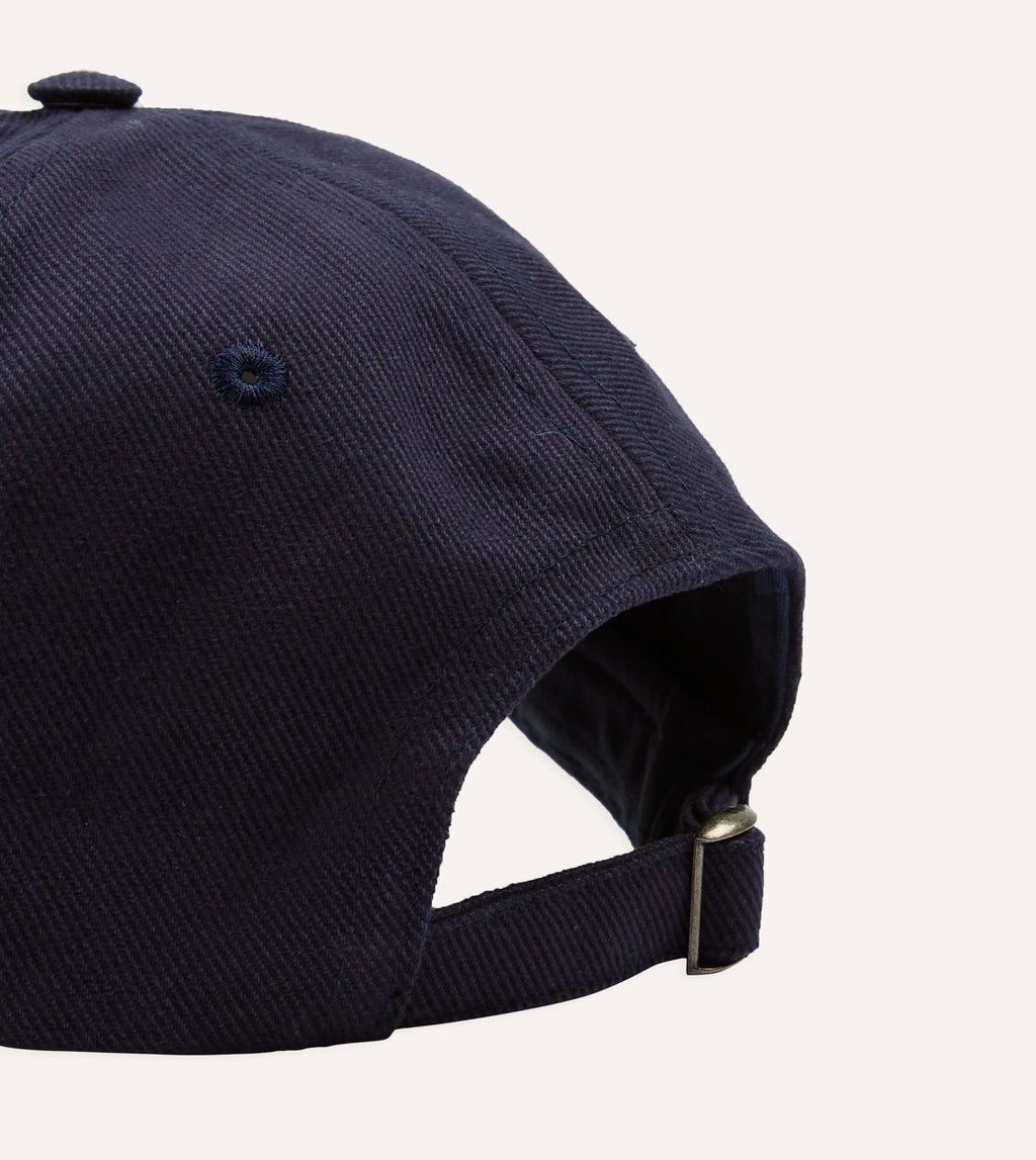 Drake's 'D' Duck Cap - Navy
