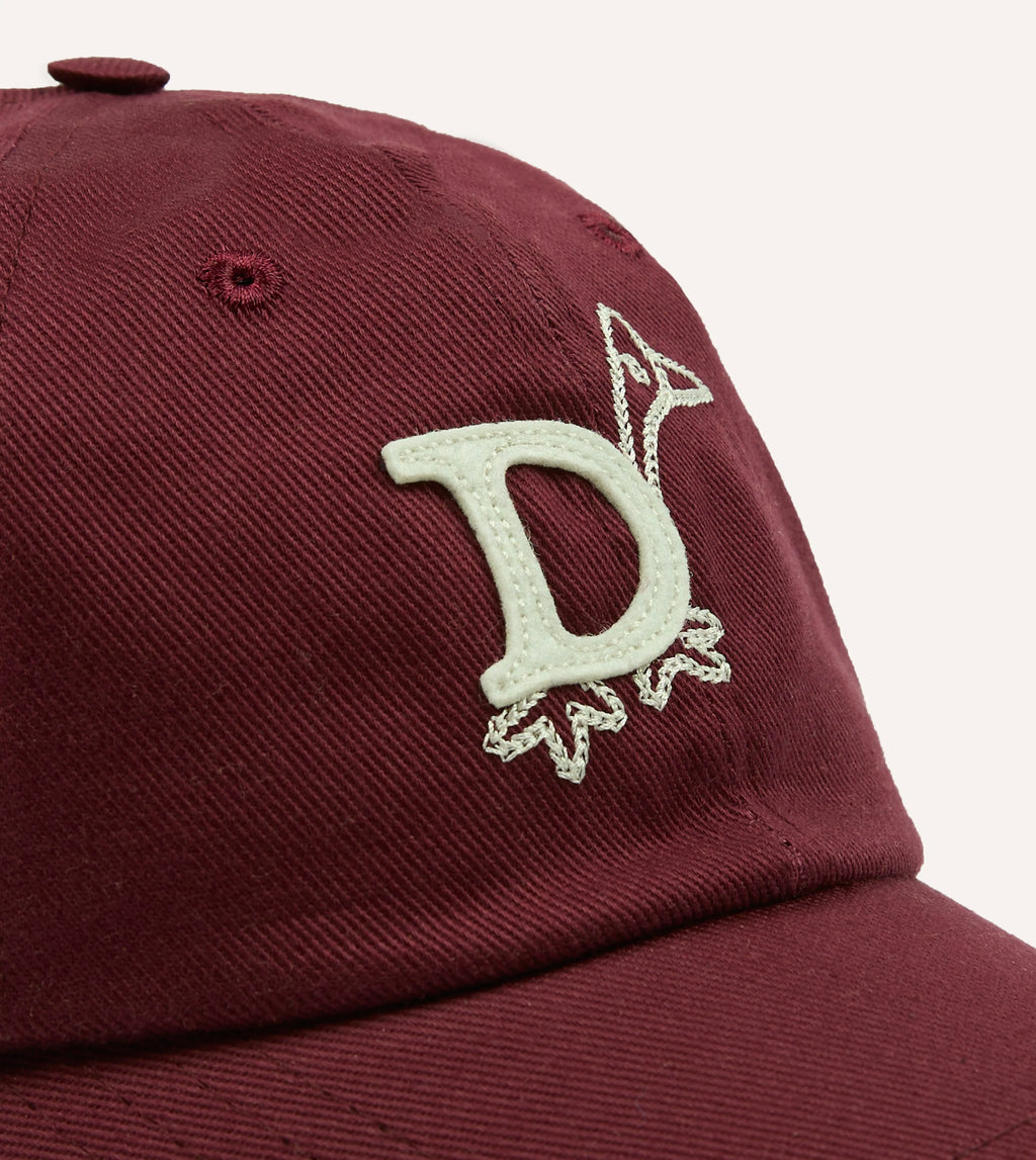 Drake's 'D' Duck Cap - Burgundy