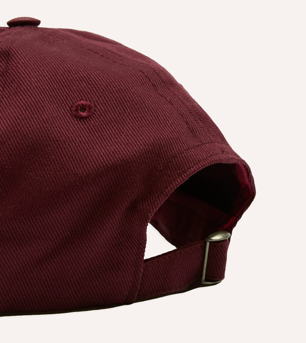 Drake's 'D' Duck Cap - Burgundy