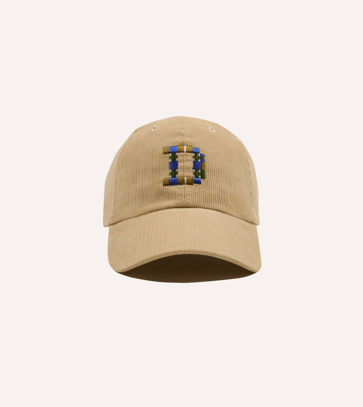 Drake's D 1977 Cord Baseball Cap - Sand