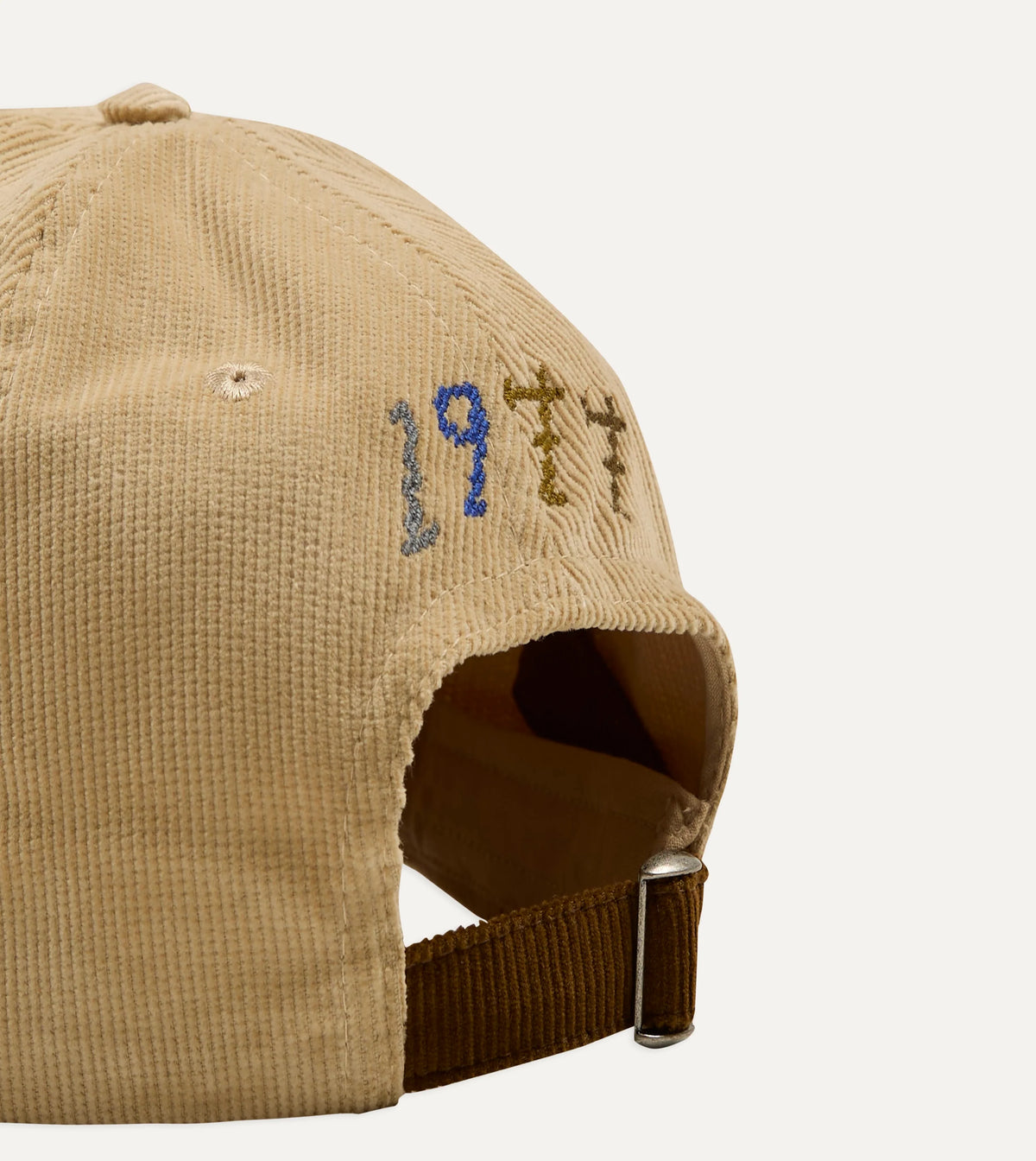Drake's D 1977 Cord Baseball Cap - Sand