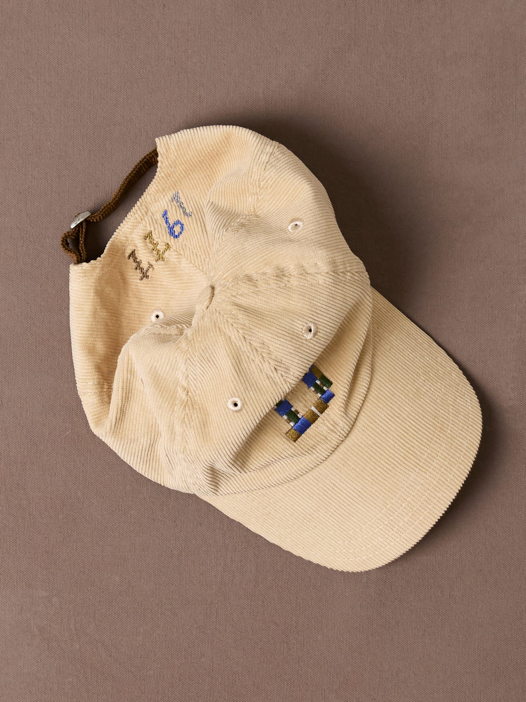 Drake's D 1977 Cord Baseball Cap - Sand