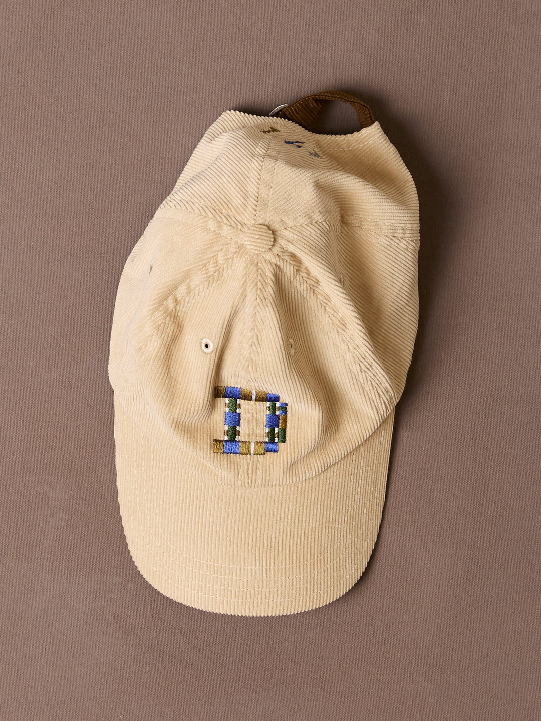 Drake's D 1977 Cord Baseball Cap - Sand