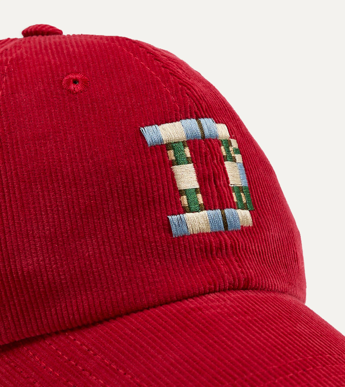 Drake's D 1977 Cord Baseball Cap - Red