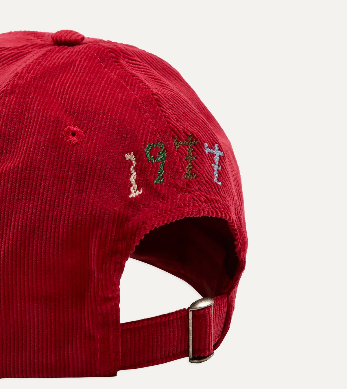 Drake's D 1977 Cord Baseball Cap - Red