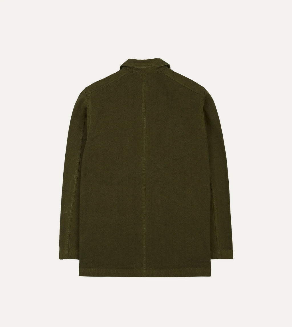 Drake's Duck Cotton Canvas Chore - Olive