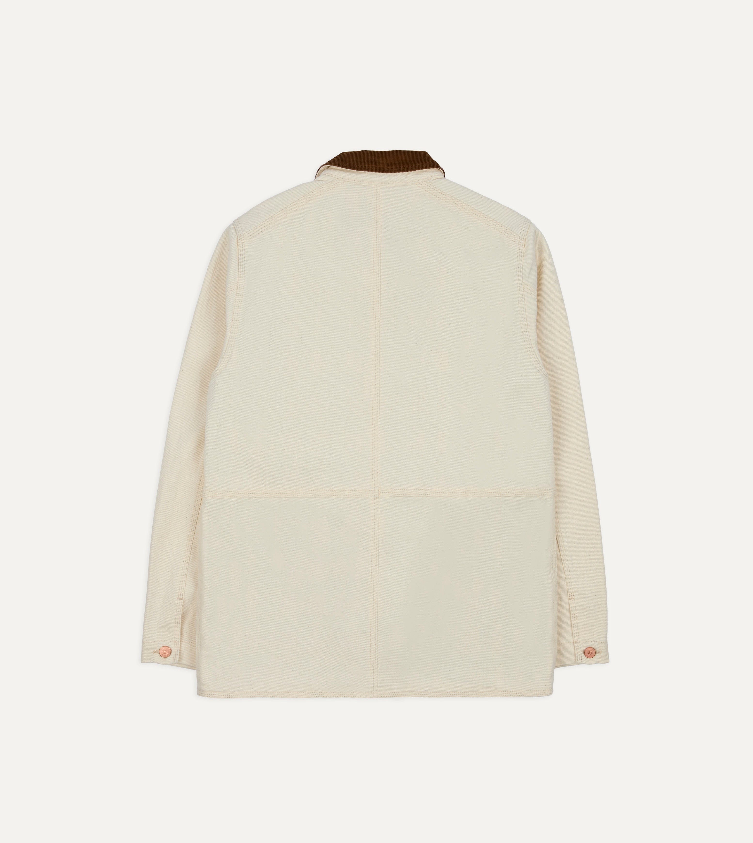 Drake's Denim Welder Jacket - Ecru