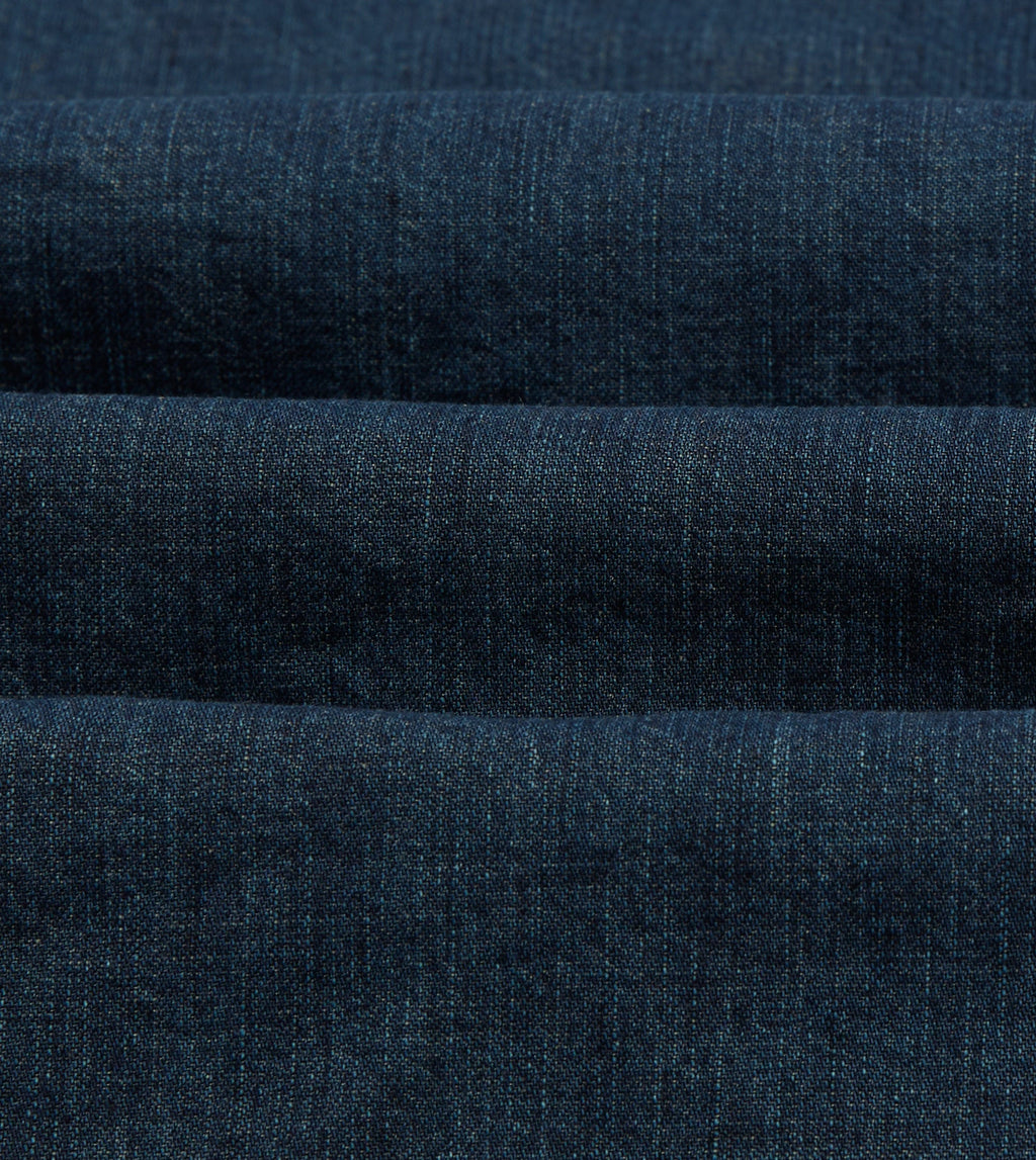 Drake's Light Denim Western Shirt - Stone Wash