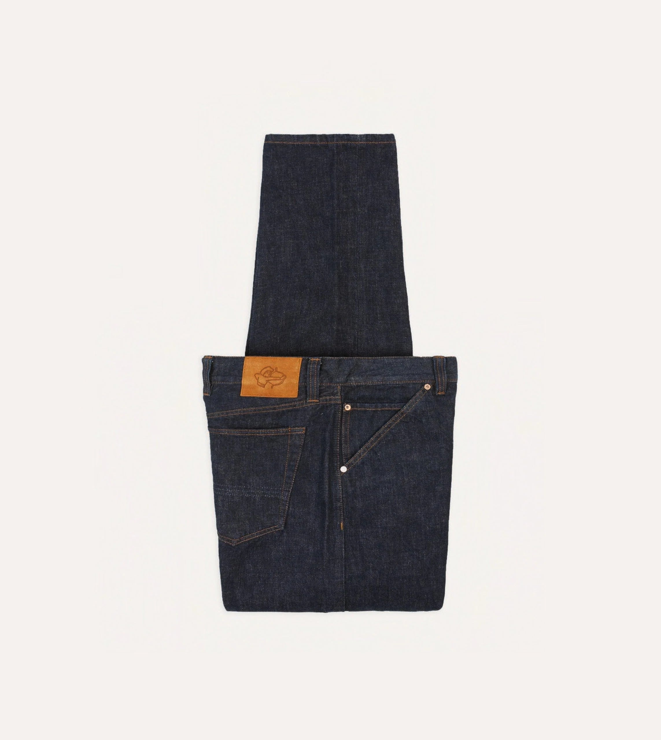 Drake's 5-Pocket Japanese Selvedge Mid Jean - Indigo