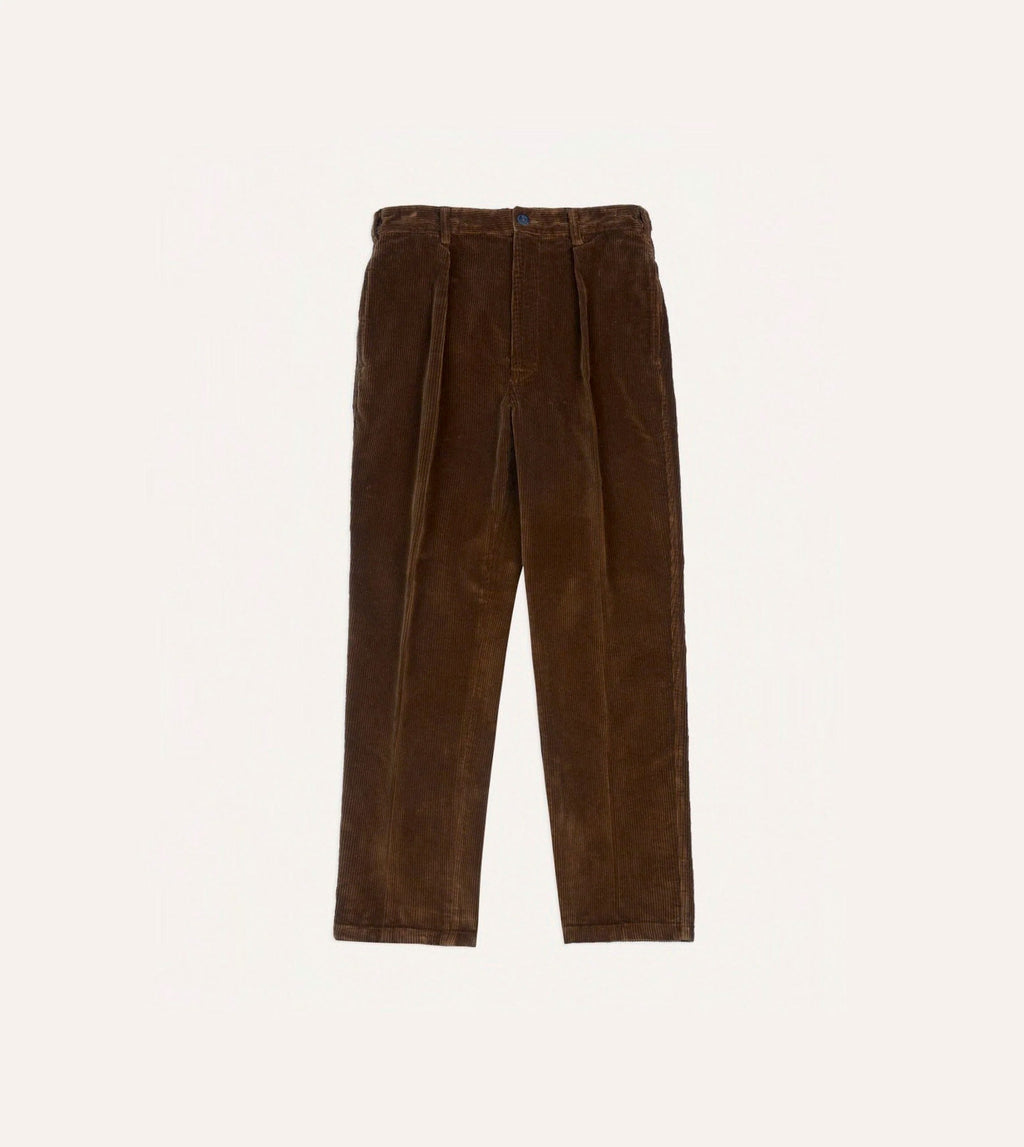 Drake's Corduroy Games Trouser - Tan