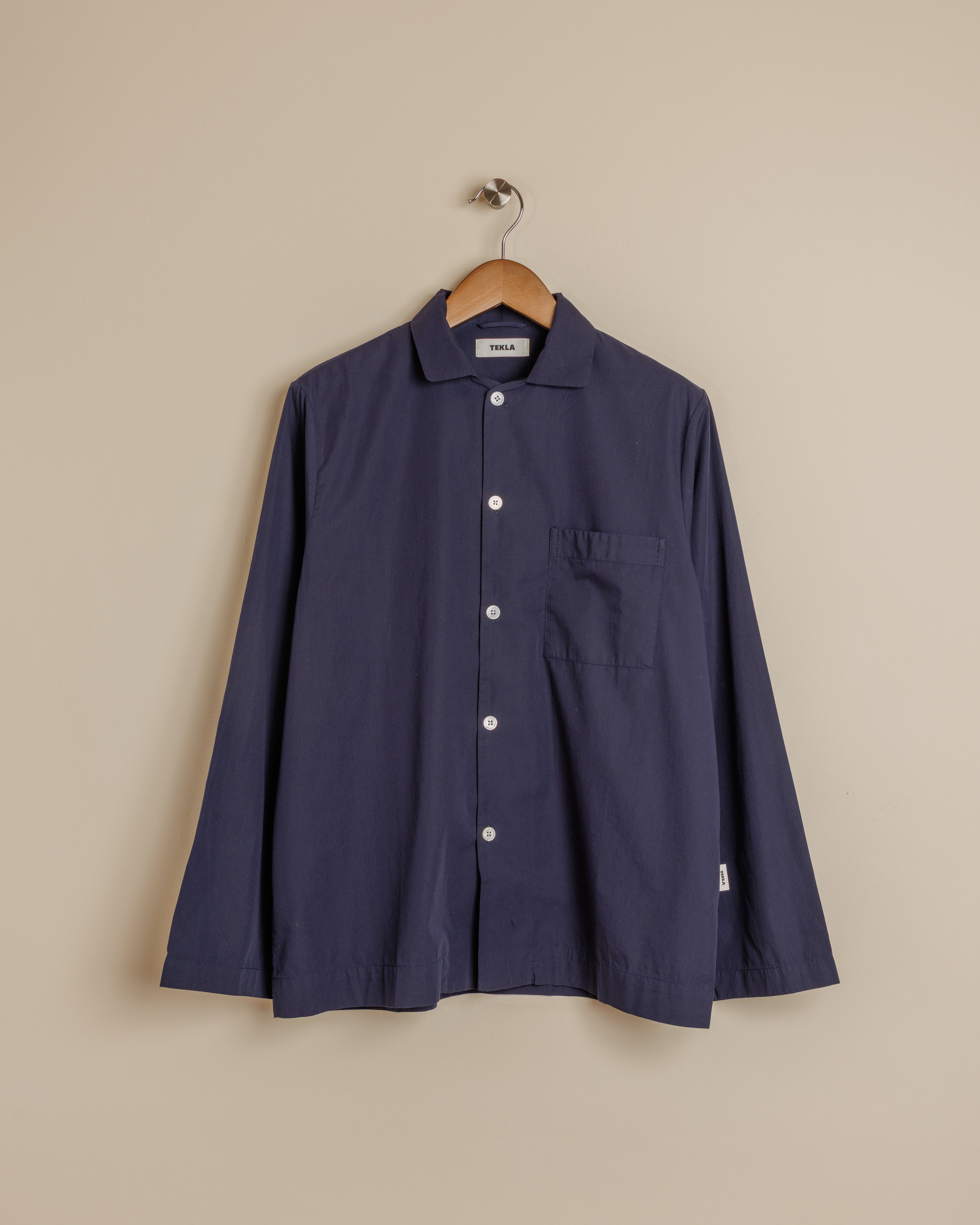 Long Sleeve Pyjama Shirt - True Navy