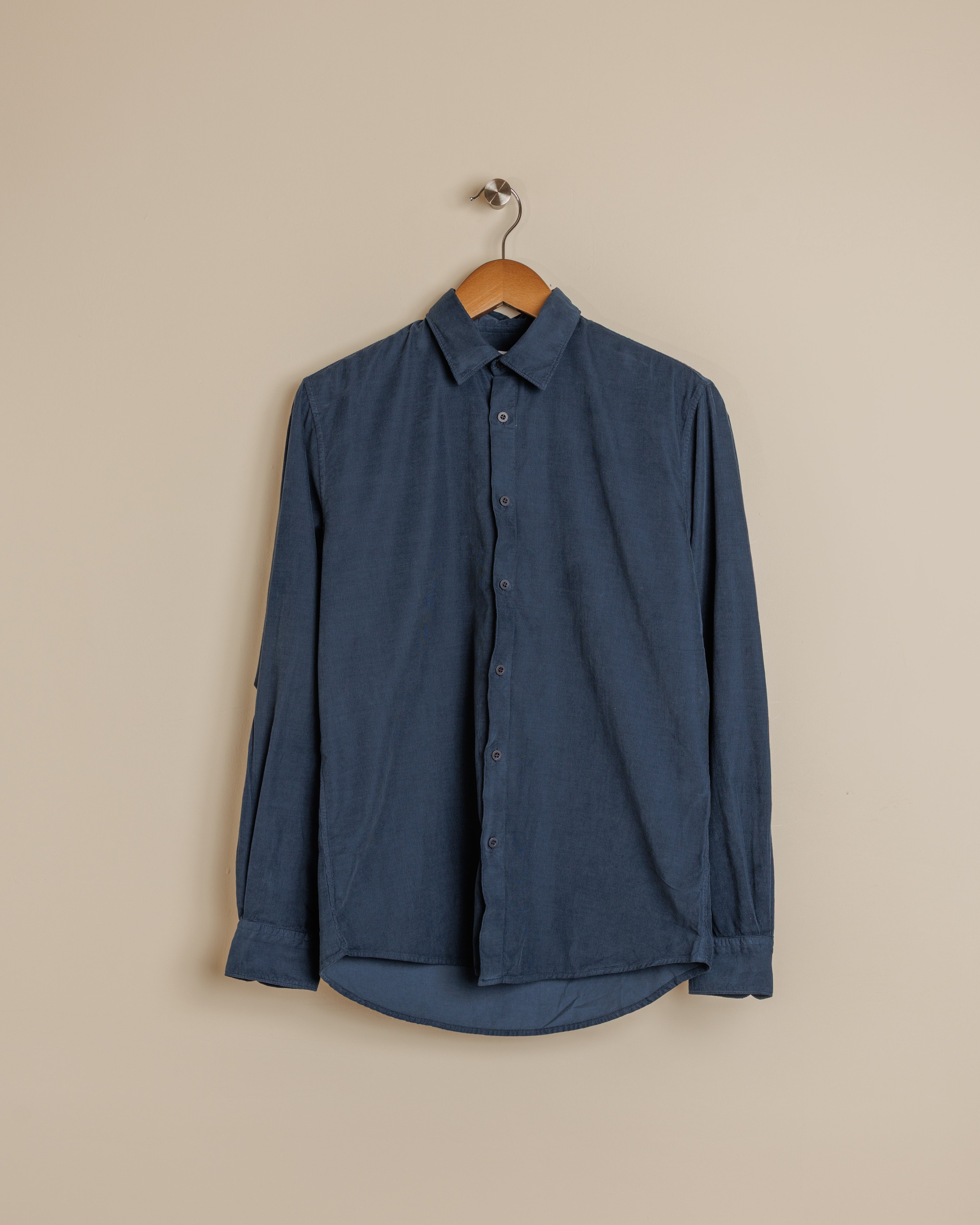 Fine Cord Shirt - Navy