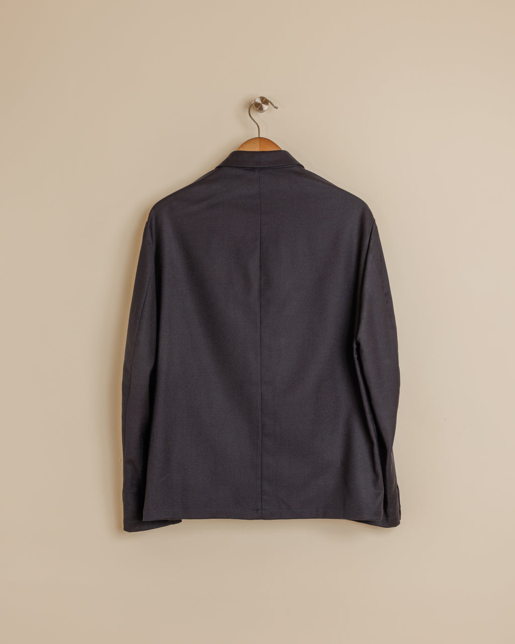 Visal Flannel Overshirt - Navy