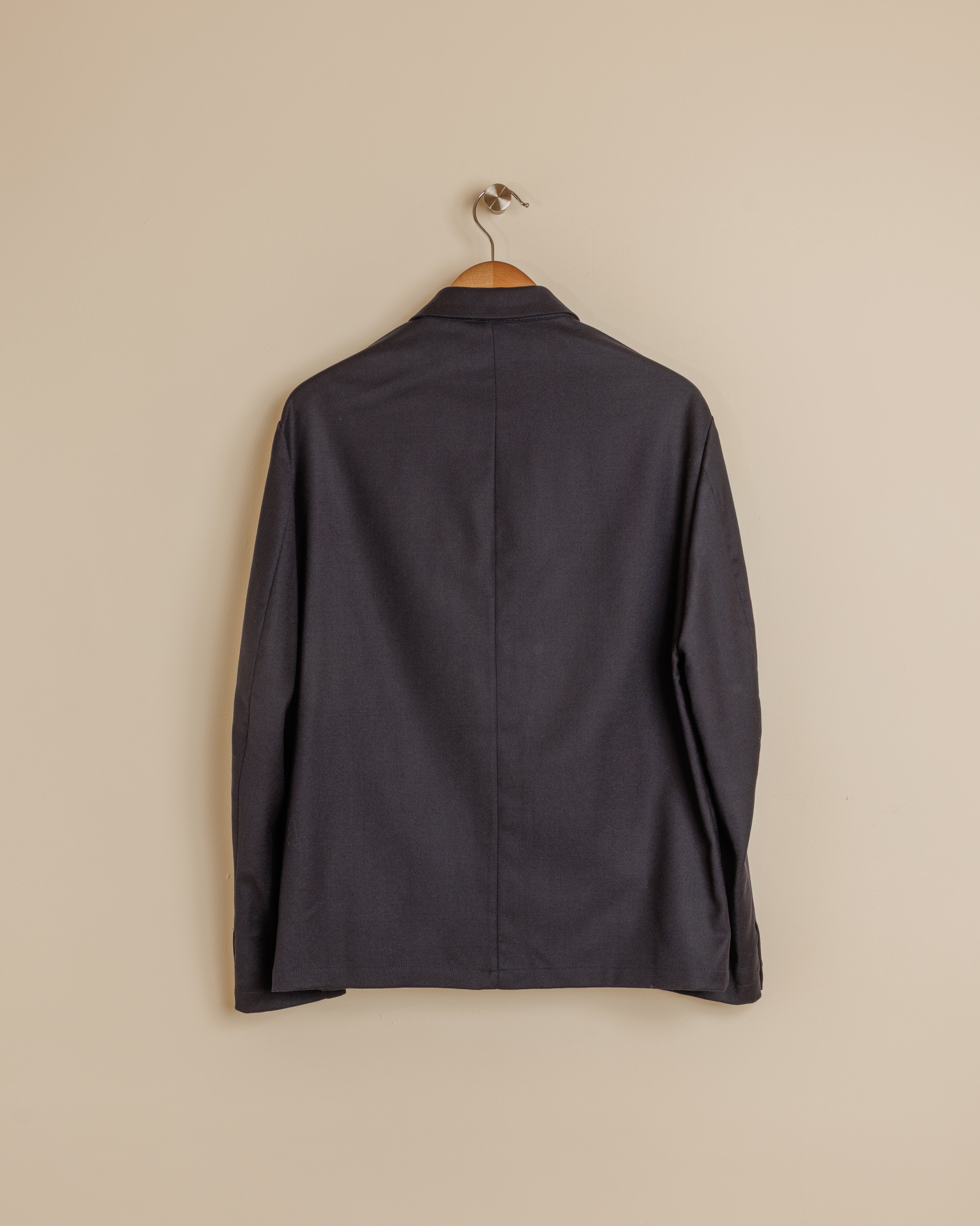 Visal Flannel Overshirt - Navy