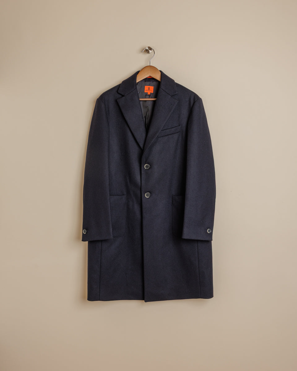 Baron Wool Coat - Navy