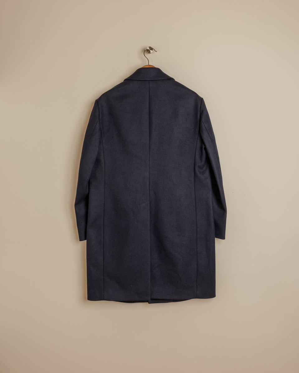 Baron Wool Coat - Navy