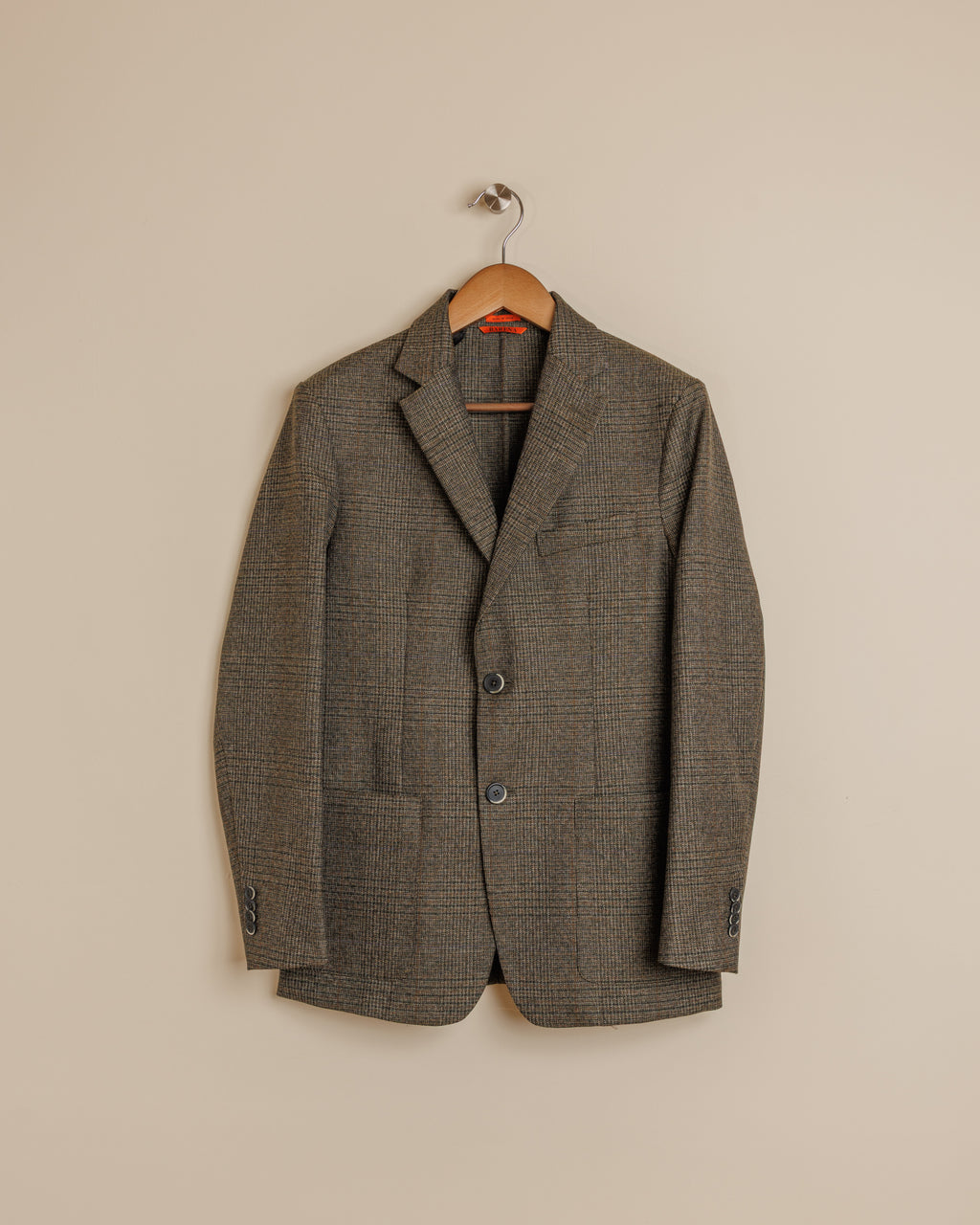 Borgo Checked Jacket - Olive/Grey