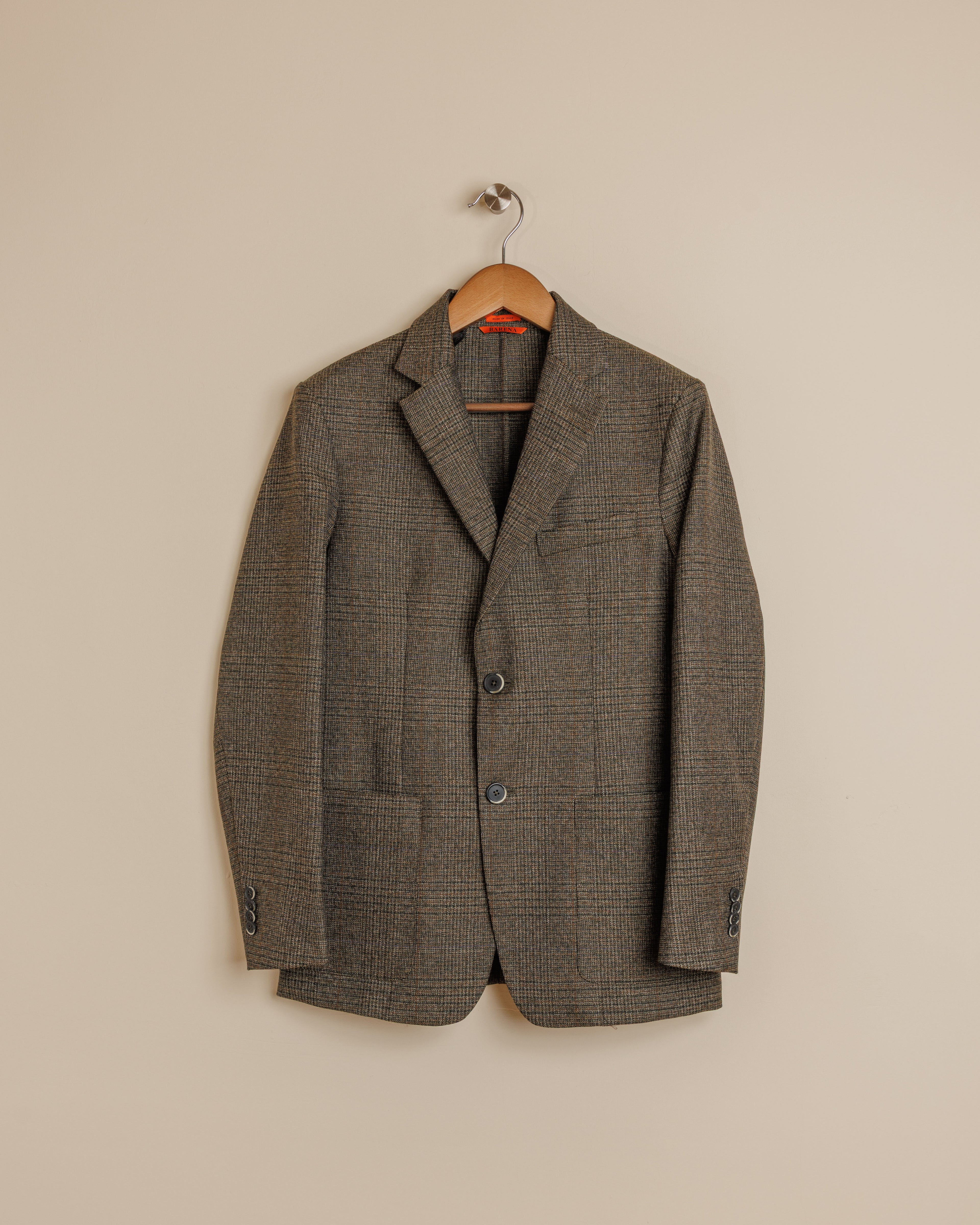 Borgo Checked Jacket - Olive/Grey