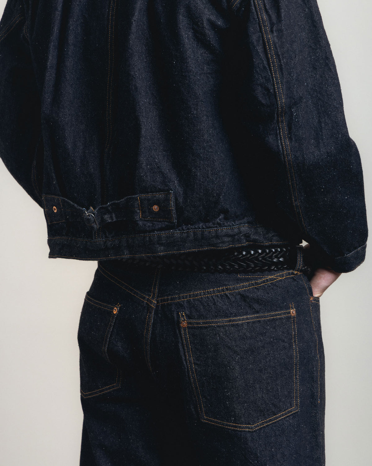 Kaptain Sunshine 1930 Straight Denim Pants - Indigo One Wash