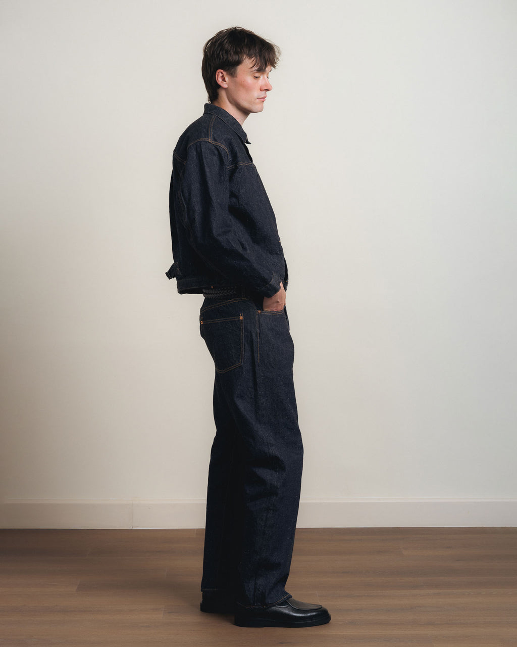 Kaptain Sunshine 1930 Straight Denim Pants - Indigo One Wash