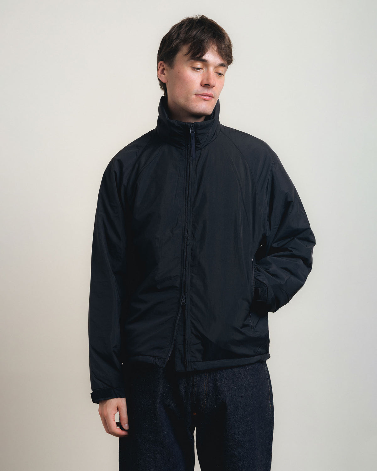 Kaptain Sunshine Shrink Nylon Puffer Jacket - Navy