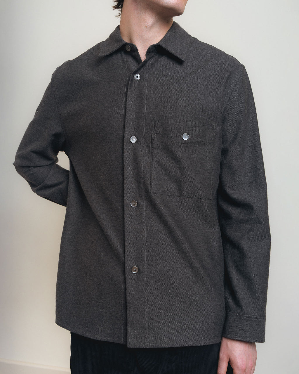 Fields Of Necessity Double Pocket Shirt - Grey