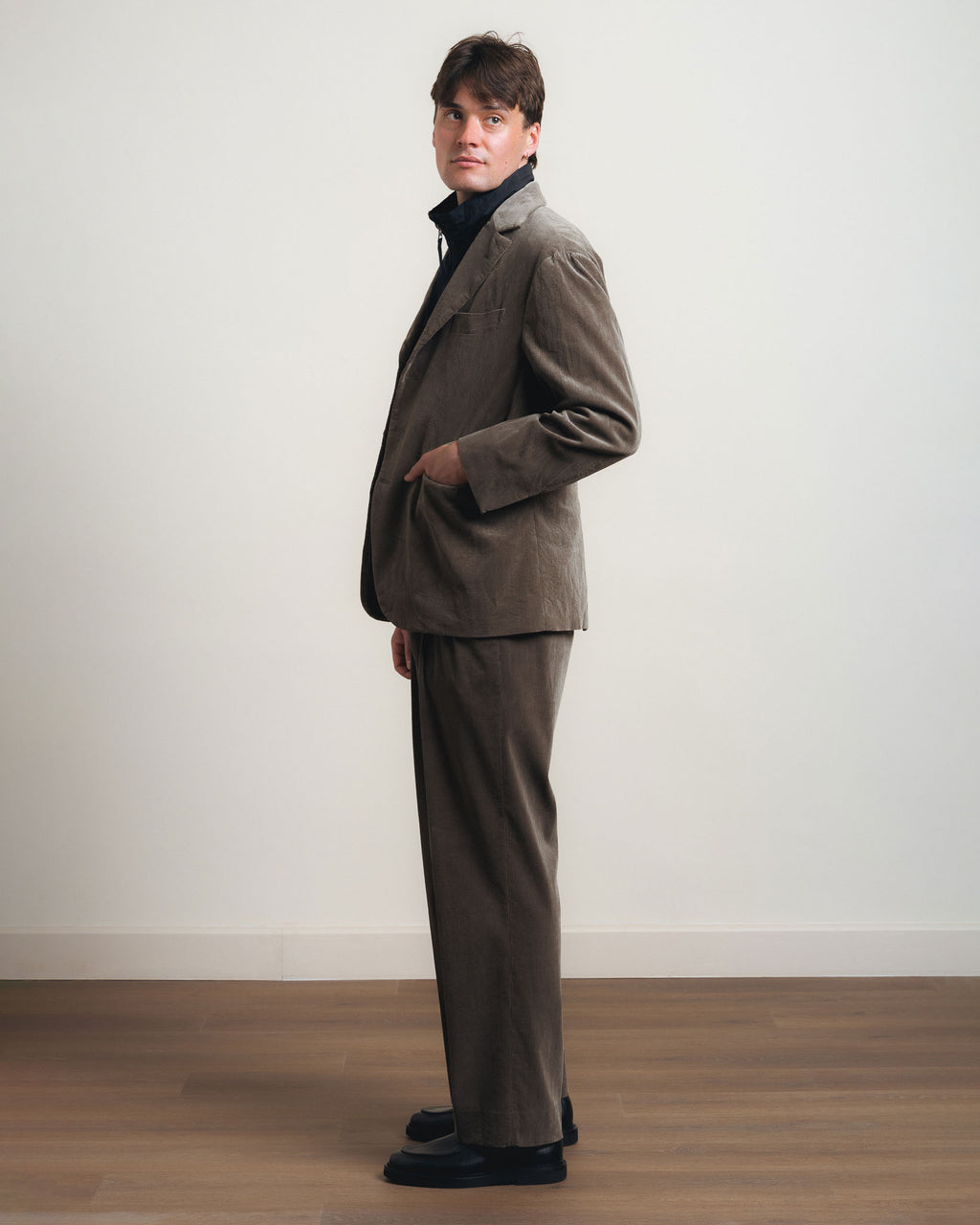 Kaptain Sunshine Cotton Corduroy 4B Jacket - Brown