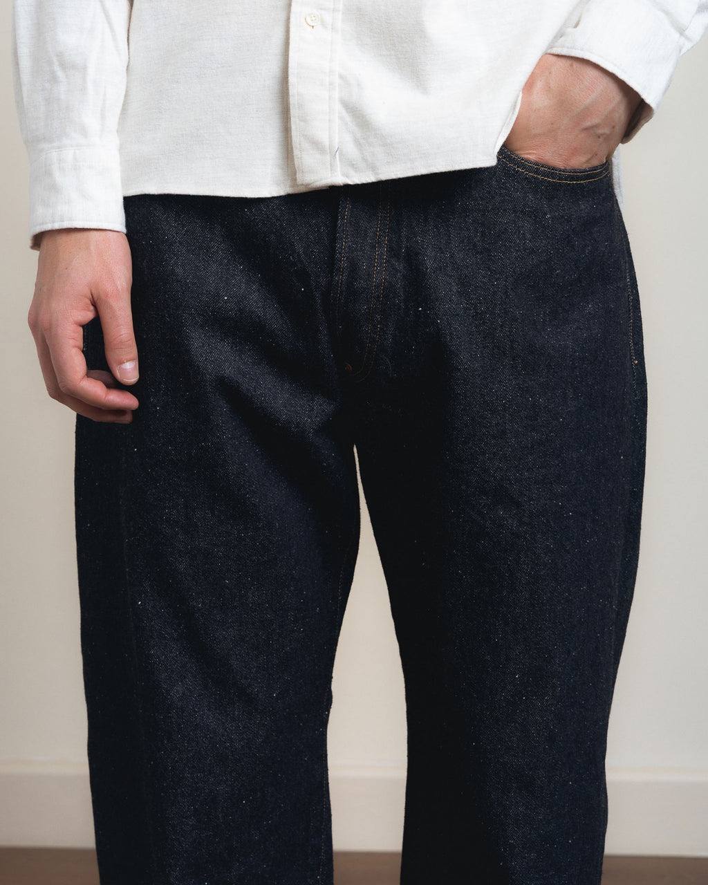 Kaptain Sunshine 1930 Straight Denim Pants - Indigo One Wash