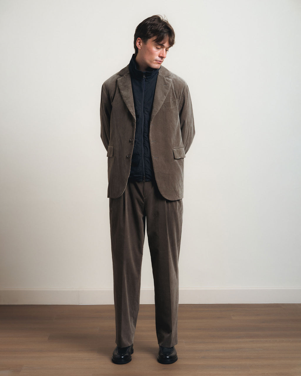 Kaptain Sunshine Cotton Corduroy 4B Jacket - Brown