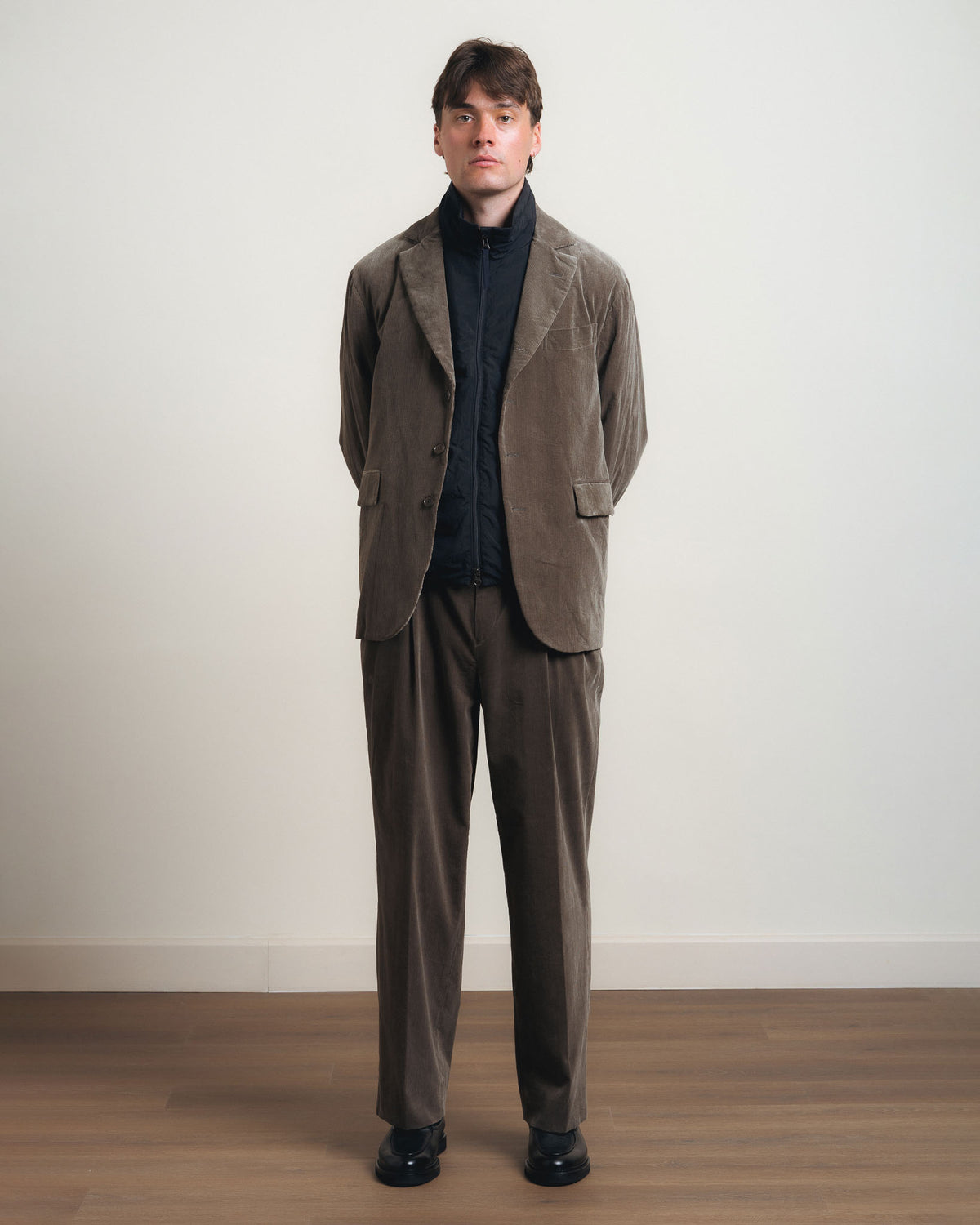 Kaptain Sunshine Cotton Corduroy 4B Jacket - Brown