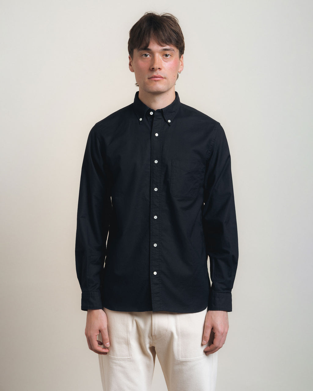 Beams Plus B.D. Color Oxford - Navy