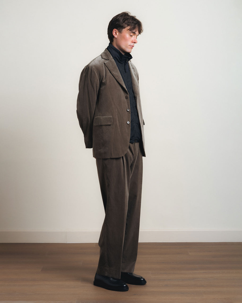 Kaptain Sunshine Cotton Corduroy 4B Jacket - Brown