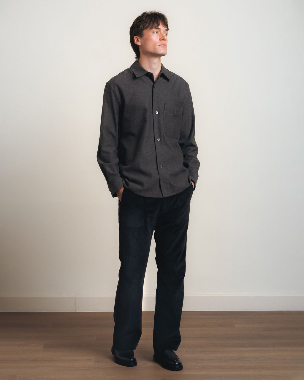 Fields Of Necessity Double Pocket Shirt - Grey