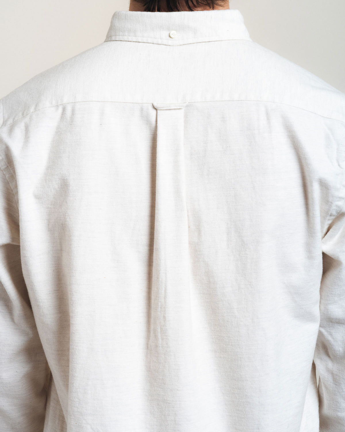 Beams Plus B.D. Solid Flannel - Off White