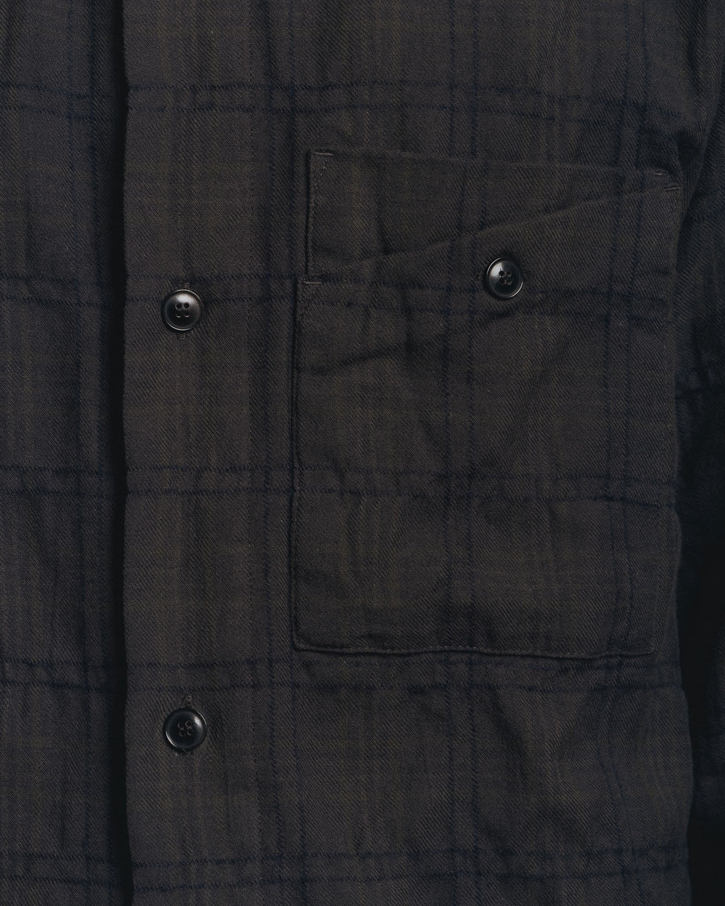 Fields Of Necessity Double Pocket Shirt - Black/Olive