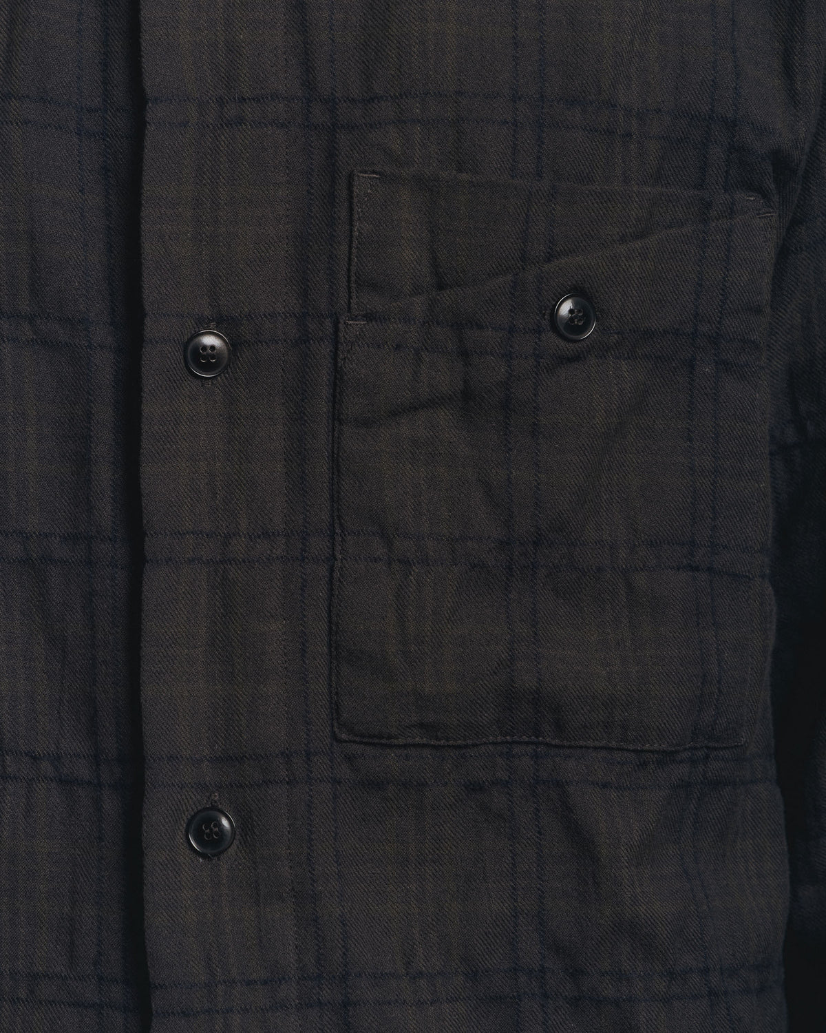 Fields Of Necessity Double Pocket Shirt - Black/Olive