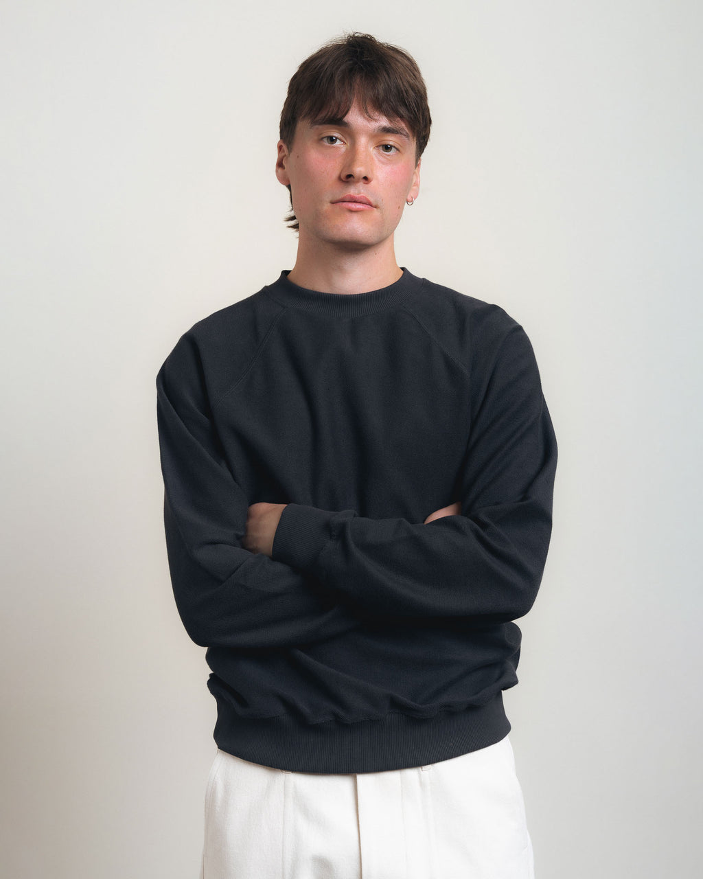 Fields Of Necessity Reversed Terry Sweatshirt - Faded Ink