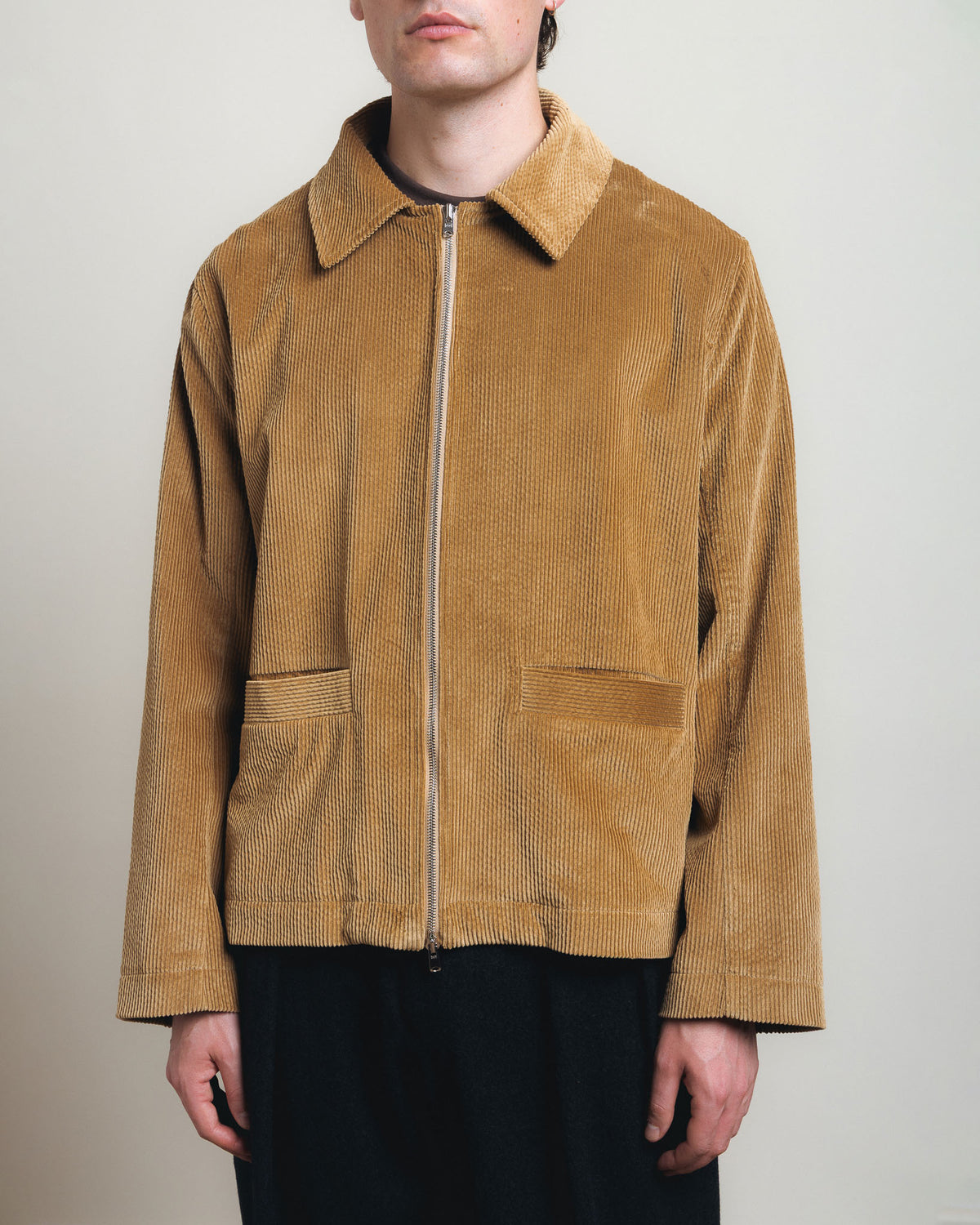 Cawley Sandy Jacket 8-Wale Corduroy - Tan
