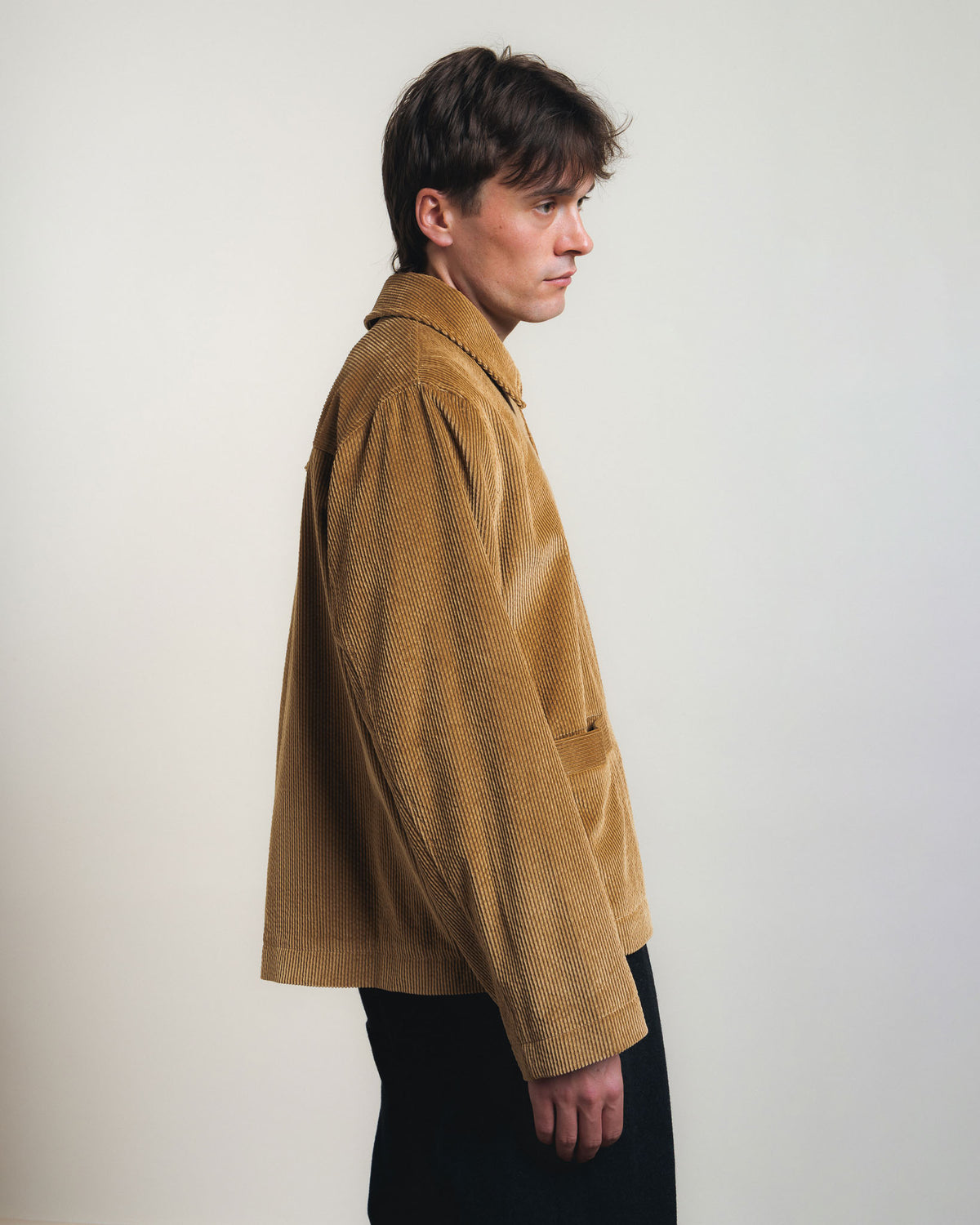 Cawley Sandy Jacket 8-Wale Corduroy - Tan